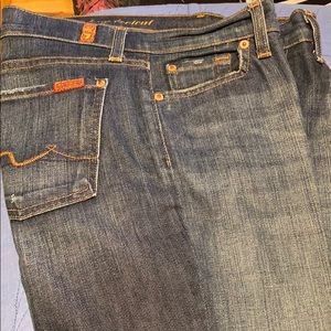 7 For All Mankind jeans, boot cut.